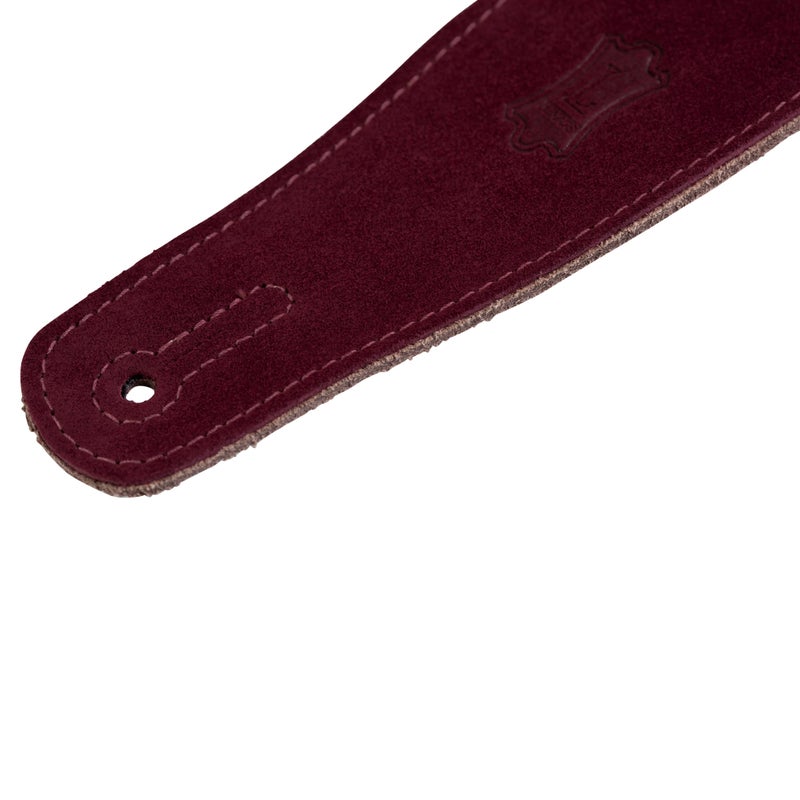 Levy's Leathers 2 1/2" Suede Leather Strap,Burgundy - Image 3